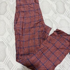 Tommy Hilfiger Plaid Pants in Red and Blue